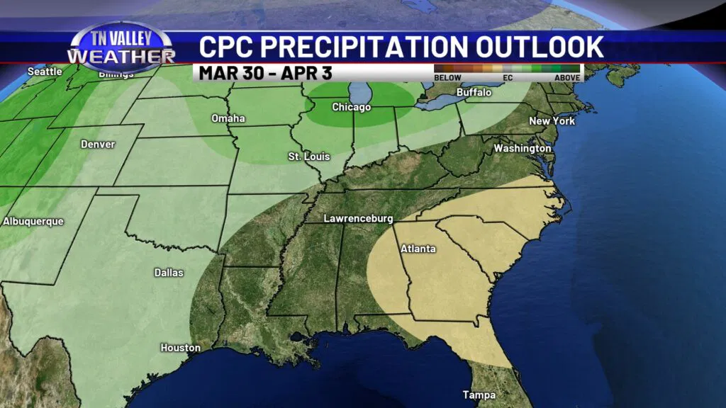 CPC 6-10 Day Precipitation Outlook - Tennessee Valley Weather