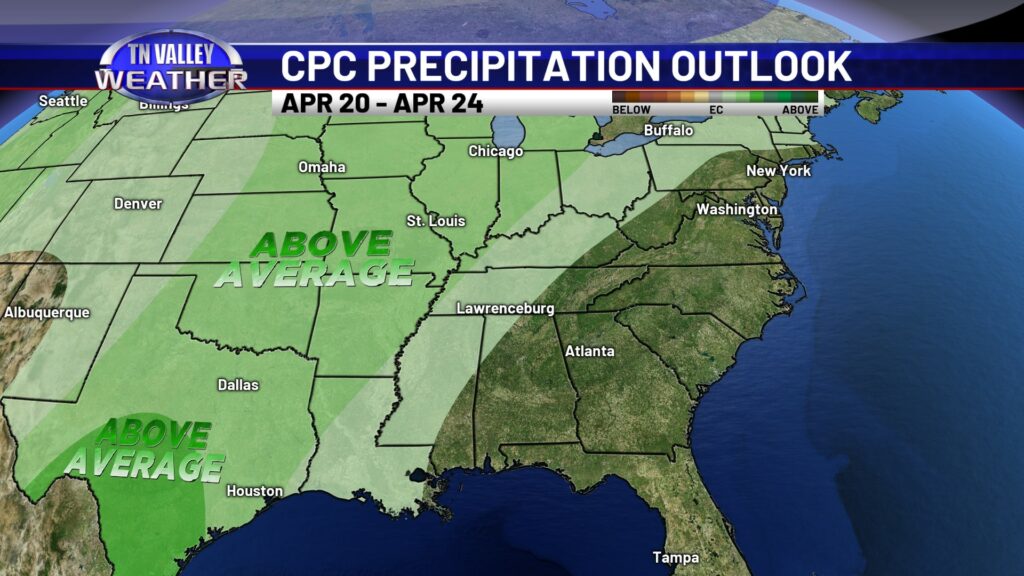 CPC 6-10 Day Precipitation Outlook - Tennessee Valley Weather