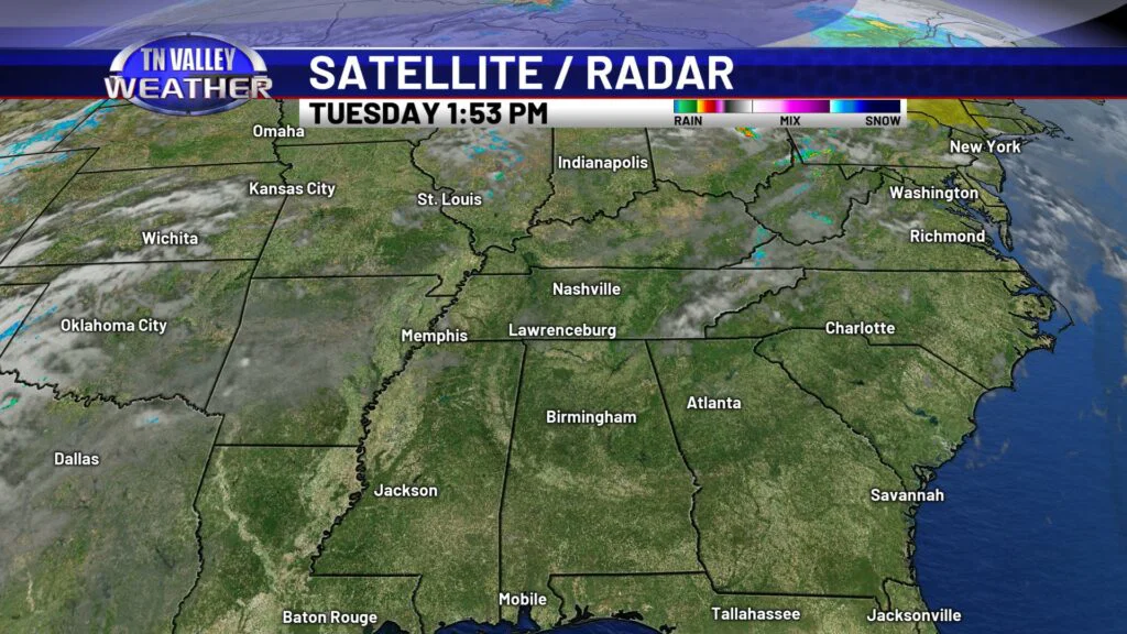 Regional SatRad Composite - Tennessee Valley Weather