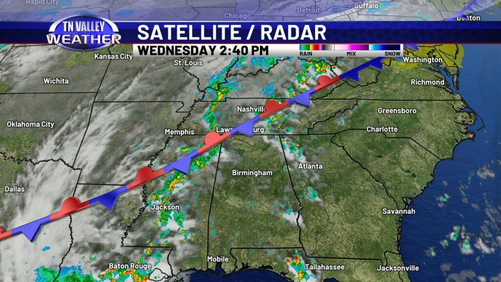 Regional SatRad Composite - Tennessee Valley Weather
