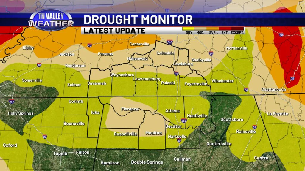 Drought Monitor DMA - Tennessee Valley Weather