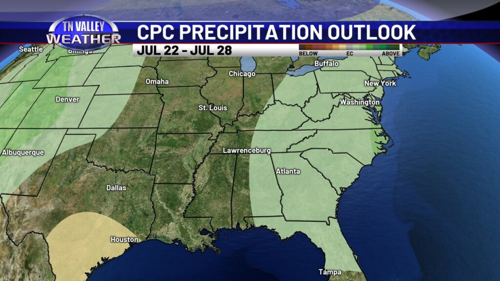 CPC 8-14 Day Precipitation Outlook - Tennessee Valley Weather
