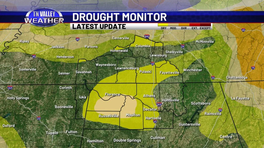 Drought Monitor DMA - Tennessee Valley Weather